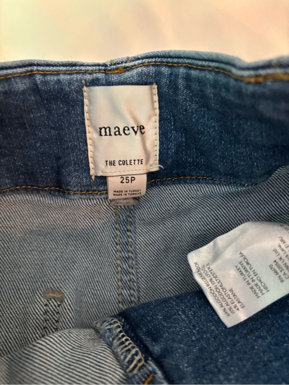 Anthropologie Maeve Medium Wash Colette Denim Jeans